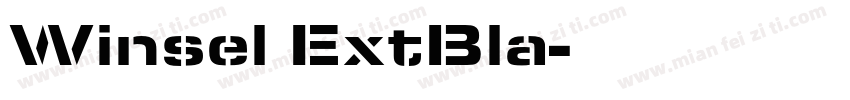 Winsel ExtBla字体转换